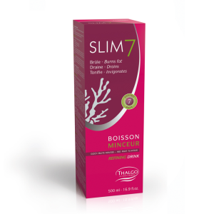 'A 7-day express treatment to boost weight loss. Thalgo Slim 7 Slimming Drink provides a high concentration of plant and algae extracts in a red fruit flavor drink.'