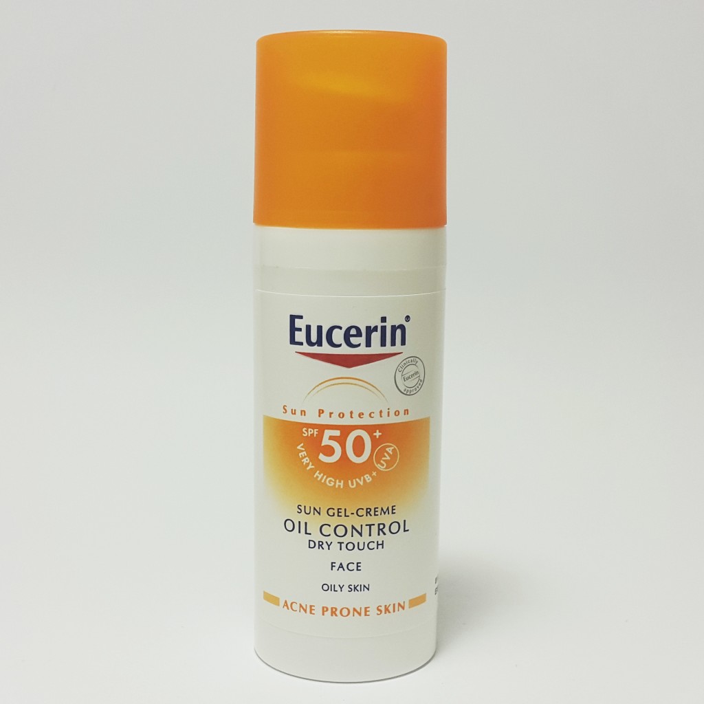 Eucerin Sun Gel-Creme Oil Control Dry Touch Face SPF50+ high protection sunscreen for oily skin