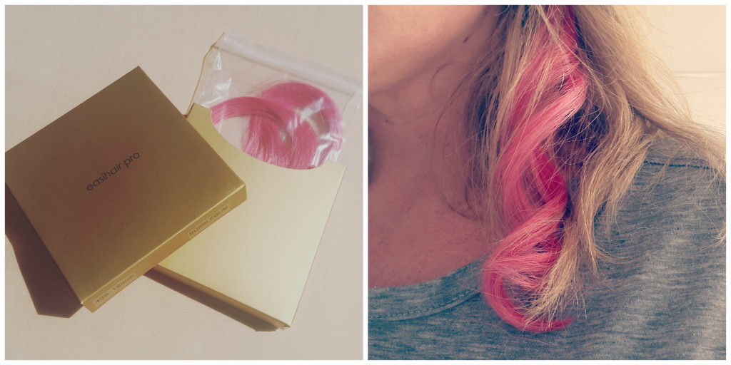 easihair pro bubblegum pink hair extension for breast cancer awareness month pretty please charlie