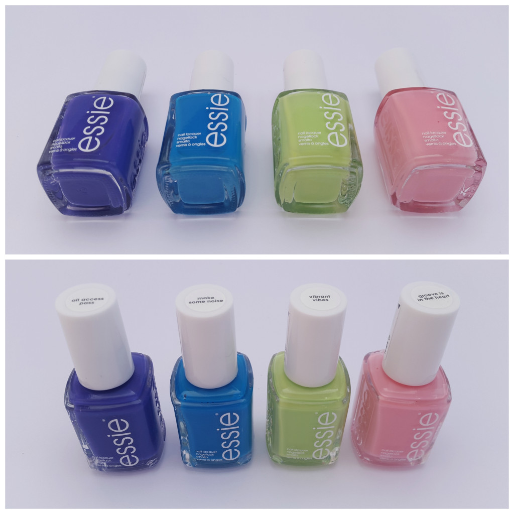 essie neon collection 2015 Groove is in the Heart, Vibrant Vibes, Make Some Noise, All Access Pass