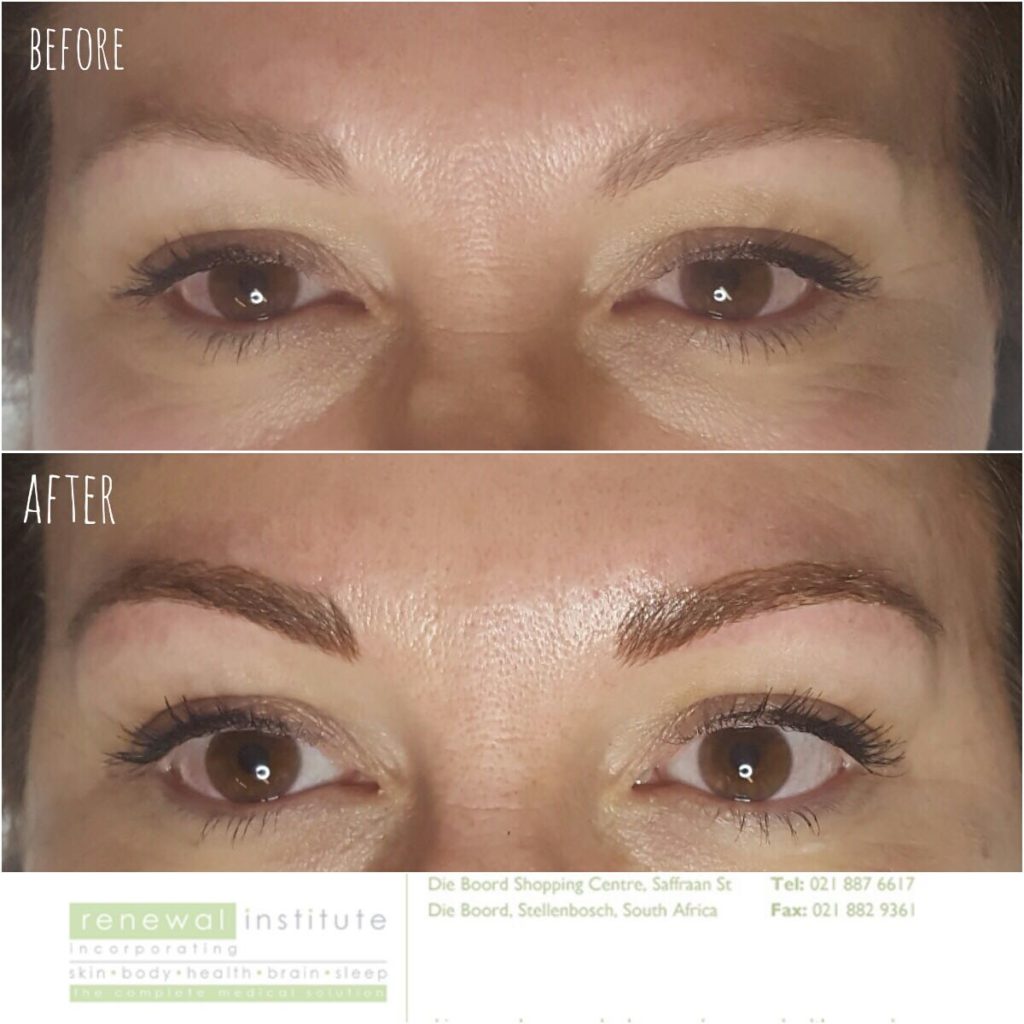 Microblading before and after Pretty Please Charlie